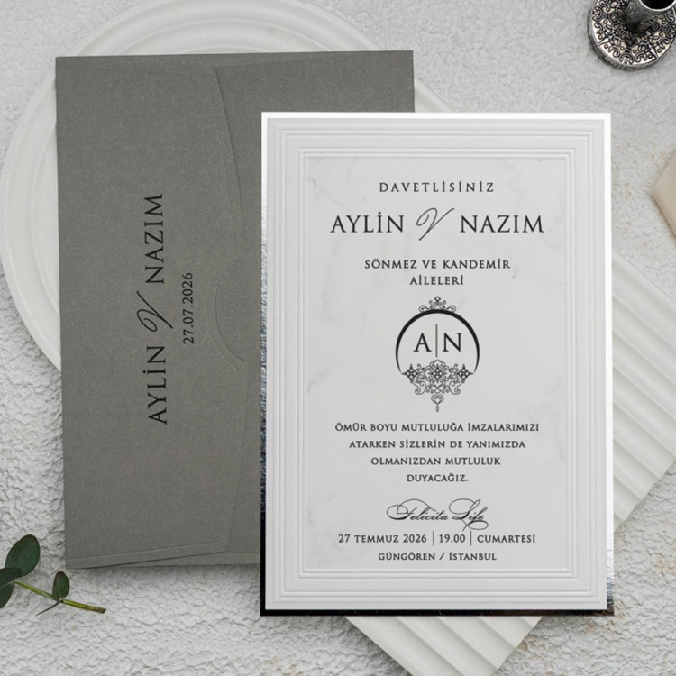 Ekonom Düğün Davetiyesi 9144