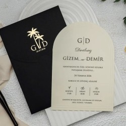 Ekonomik Düğün Davetiyesi 9309