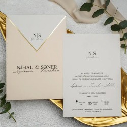 Ekonomik Düğün Davetiyesi 9257